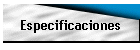 Especificaciones